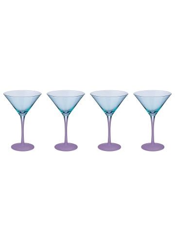 Butlers Martiniglas COCKTAIL NIGHT 4er-Set in Türkis