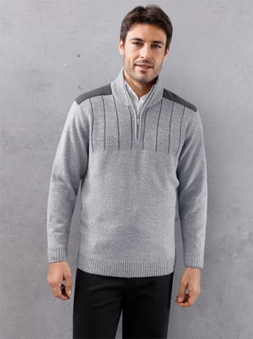 Sieh an! Pullover in hellgrau-meliert