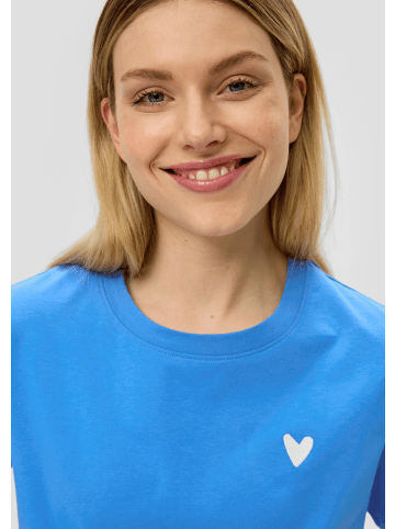 S. Oliver T-Shirt kurzarm in Blau