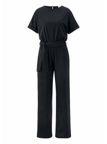 Hessnatur Hessnatur Jersey Jumpsuit Regular aus reiner Bio-Baumwolle in schwarz