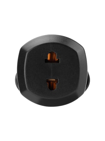 Intirilife 4x Steckdosen Adapter - UK Typ G auf USA in SCHWARZ