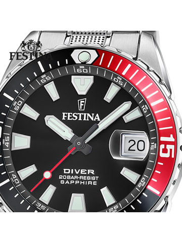 Festina Analog-Armbanduhr Festina The Originals silber groß (ca. 41mm)