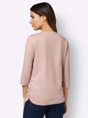 Sieh an! Rundhals-Shirt in puder