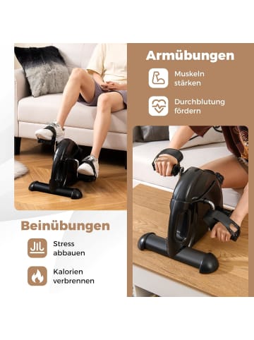 COSTWAY Pedaltrainer Arm und Beintrainer in Schwarz