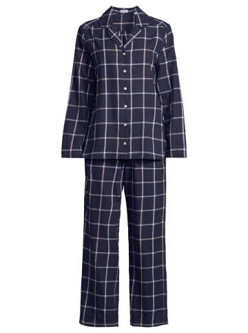 Seidensticker Schlafanzug Classic Flanell in Navy