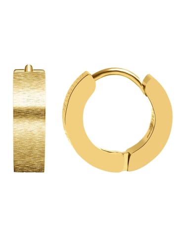 Adeliás Unisex Ohrringe – Klappcreole aus Edelstahl in gold