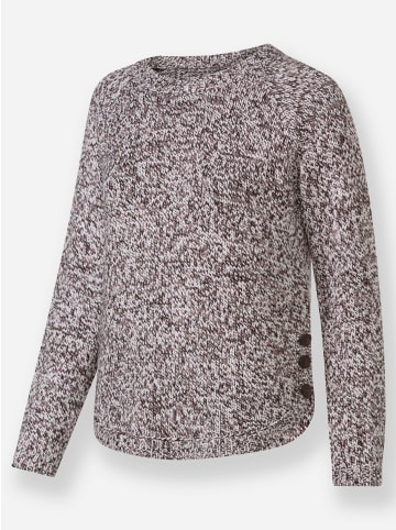 WITT WEIDEN Rundhals-Pullover in mauve-meliert