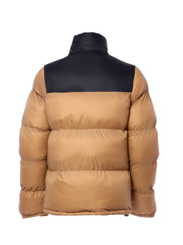 Fumo Herren Wattierte Steppjacke in Kamel Schwarz