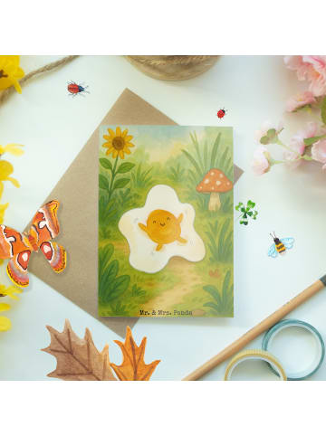 Mr. & Mrs. Panda Klappkarte Spiegelei Ei Design ohne Spruch in Weiß