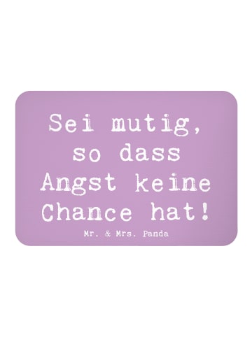 Mr. & Mrs. Panda magnet Spruch Angst überwinden mit Spruch in Lavendeltraum