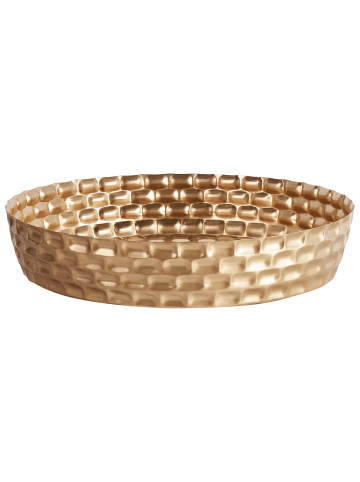 Beliani Tablett SUEZ in Gold - (W) 37 x (H) 7 x (L) 37 cm
