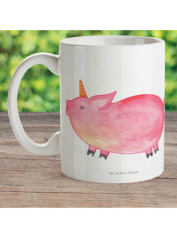 Mr. & Mrs. Panda Kindertasse Einhorn Schwein ohne Spruch in Weiß