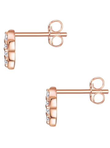 Glanzstücke München Ohrstecker Sterling Silber roségold Zirkonia weiß in roségold