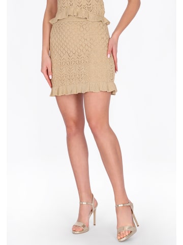 faina Women Skirt in beige gold