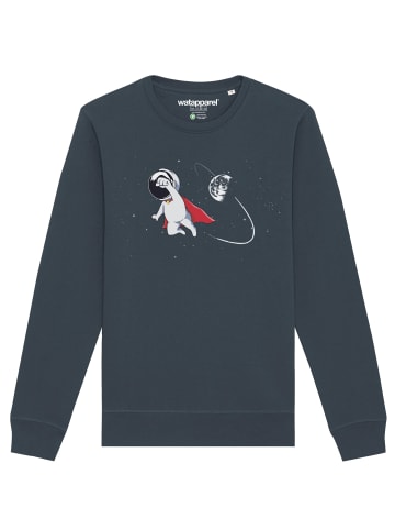 wat? Apparel Sweatshirt Superastronaut in India Ink Grey