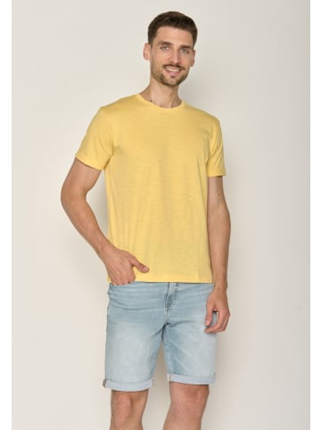 GreenBomb T-Shirt Basic in Pastell Gelb