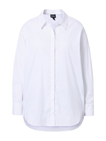 Ulla Popken Hemdbluse in schneeweiß