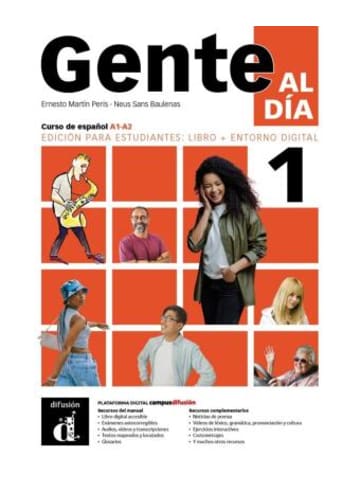 Klett Verlag Buch - Gente al día 1 A1-A2 - Edición híbrida