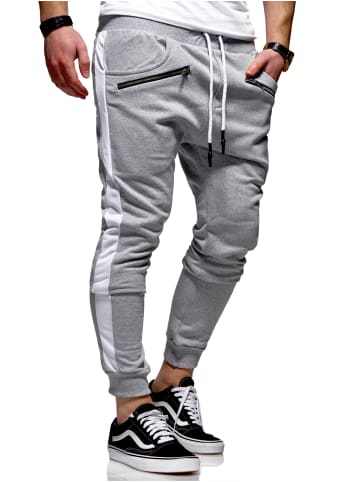 behype Jogginghose TRACK-ZIP in grau