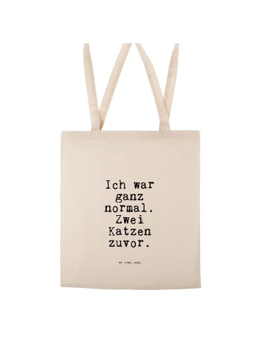Mr. & Mrs. Panda Schultasche Ich war ganz normal.... mit Spruch in Creme