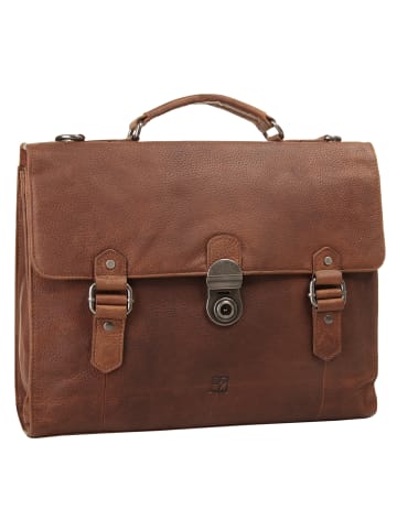 Bodenschatz Aktentasche echt Leder in cognac