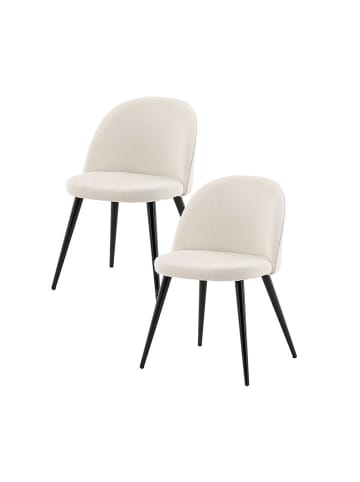 ebuy24 Esszimmerstuhl Skagen  Beige 2er Set