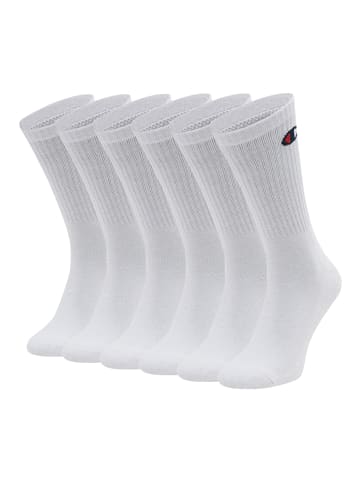 Champion Socken Crew Socks 6pk in White