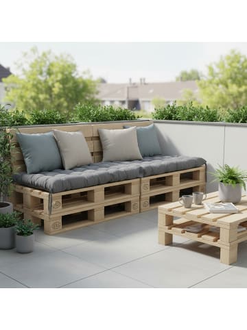 relaxdays Bankauflage in Grau - 180 x 70 cm