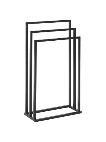 Beliani Handtuchständer CHARRAS in Schwarz - (W) 45 x (H) 84 x (L) 21 cm
