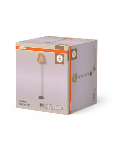 Osram Standleuchte Decor Raffia grün-braun, E27, 300 mm