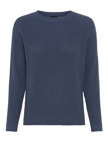 Laura Scott Rundhalspullover in jeansblau