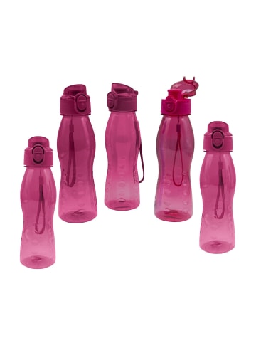 Steuber 5er-Set: Trinkflasche in pink