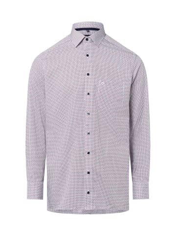 OLYMP Hemd in weiß bordeaux