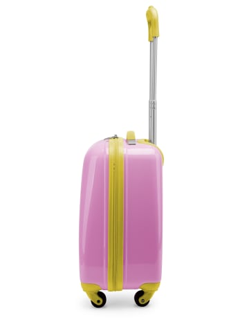 Hauptstadtkoffer For Kids - Kindertrolley mit Sternenaufklebern in Pink