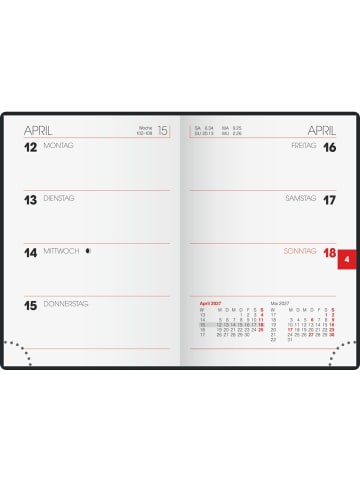 BRUNNEN Taschenkalender 712 7,2x10,2cm Artistico Kunststoff sortiert 2027