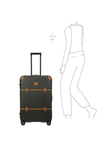BRIC`s Bellagio 4 Rollen Trolley 70.5 cm mit Dehnfalte in olivgruen