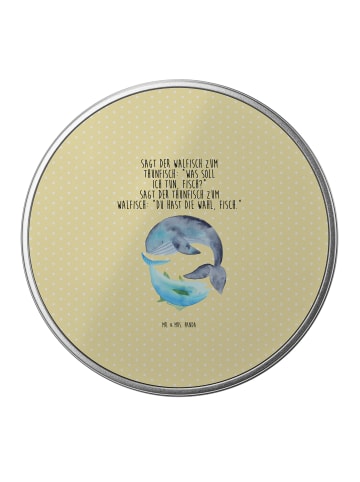 Mr. & Mrs. Panda Dose Walfisch Thunfisch mit Spruch in Gelb Pastell
