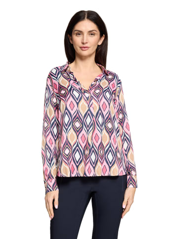 Betty Barclay Schlupfbluse langarm in Pink/Dark Blue