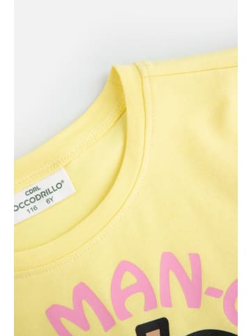 Coccodrillo T-shirt mit kurzen Ärmeln in limonengrün