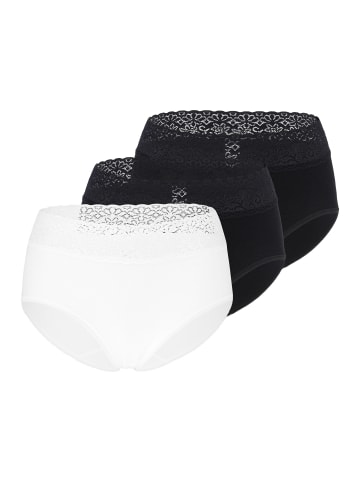 SPEIDEL Taillen Slip Natalie in Schwarz / Weiß
