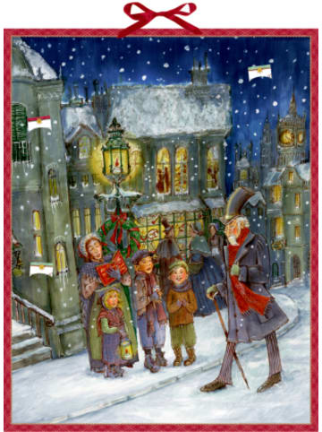 Coppenrath Kalender - Zettel-Adventskalender - Die Weihnachtsgeschichte von Charles Dicken
