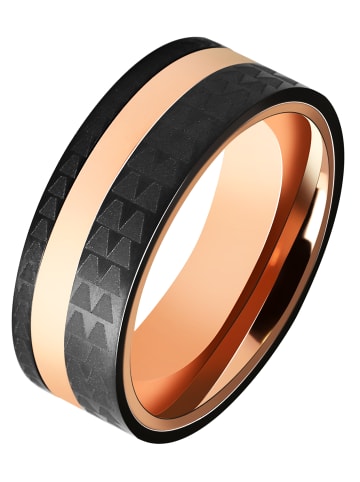 Adeliás Herren Ring aus Edelstahl in gold