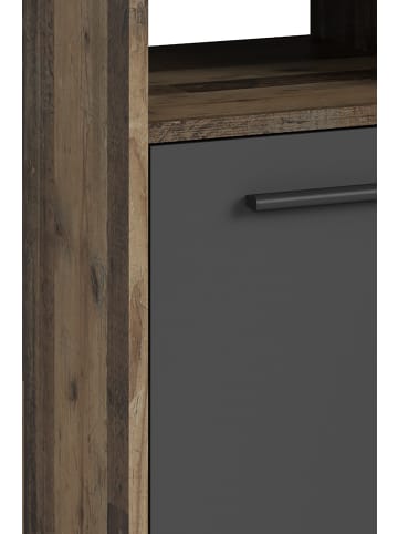 byLiving Schreibtisch Fox in Old Wood / Anthrazit - (B) 139 x (H) 90,8 x (T) 139 cm