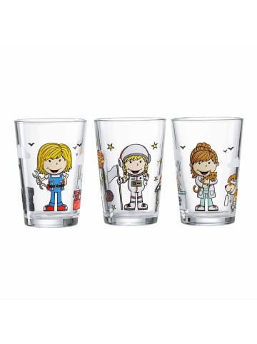 Ritzenhoff & Breker 3-tlg. Kindergläser Berufe Mädchen in 205 ml in bunt