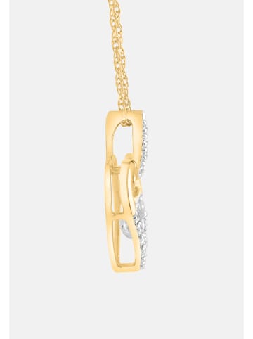 Diamant Exquis Halskette aus 585 Gelbgold mit Diamant