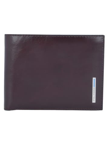 Piquadro Blue Square Geldbörse Leder 12,5 cm in mahagoniebraun