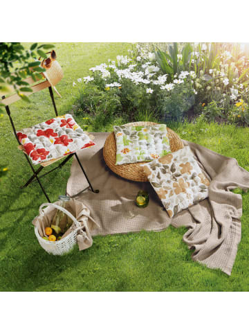 REDBEST Baumwolle Stuhlkissen 2er-Pack in beige-grau