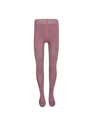 ewers Strumpfhose Rippe mit Tweedeffekt in marone tweed