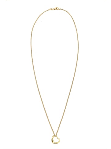 Elli DIAMONDS  Halskette 925 Sterling Silber Herz in Gold