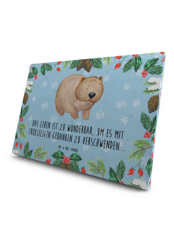 Mr. & Mrs. Panda Tee Adventskalender Wombat mit Spruch in Eisblau